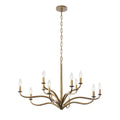 Metropolitan Lighting N3318-891 Textured Dusken Brass Dorianne 34'' 12-light Chandelier Image 1