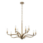 Metropolitan Lighting N3318-891 Textured Dusken Brass Dorianne 34'' 12-light Chandelier Image 1