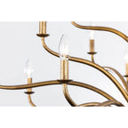 Metropolitan Lighting N3319-891 Textured Dusken Brass Dorianne 44'' 16-light Chandelier Image 6