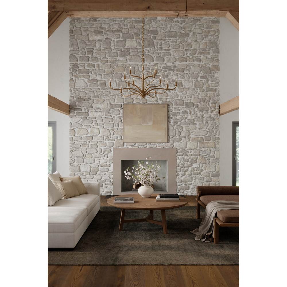 Metropolitan Lighting N3319-891 Textured Dusken Brass Dorianne 44'' 16-light Chandelier Image 5