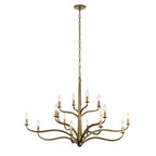 Metropolitan Lighting N3319-891 Textured Dusken Brass Dorianne 44'' 16-light Chandelier Image 1