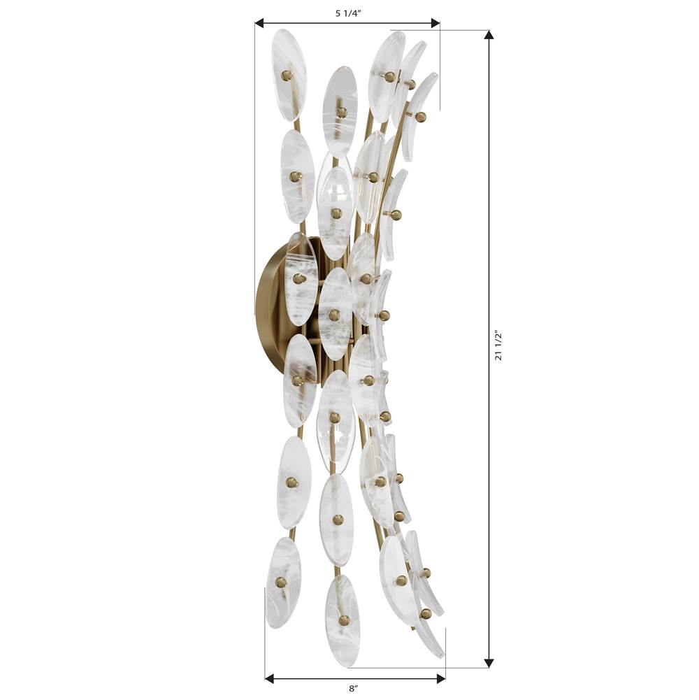 Metropolitan Lighting N3402-870 Painted Legacy Brass Sorra 21.5'' High 2-light Wall Sconce Image 2