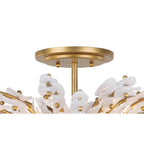 Metropolitan Lighting N3406-870 Painted Legacy Brass Sorra 24'' 6-light Semi-flush Mount Image 3