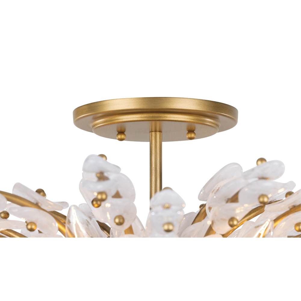 Metropolitan Lighting N3406-870 Painted Legacy Brass Sorra 24'' 6-light Semi-flush Mount Image 3