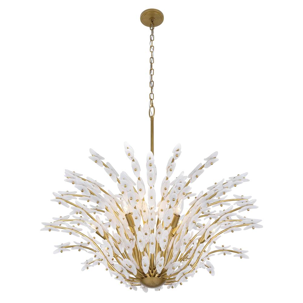Metropolitan Lighting N3409-870 Painted Legacy Brass Sorra 40'' 14-light Chandelier Image 8