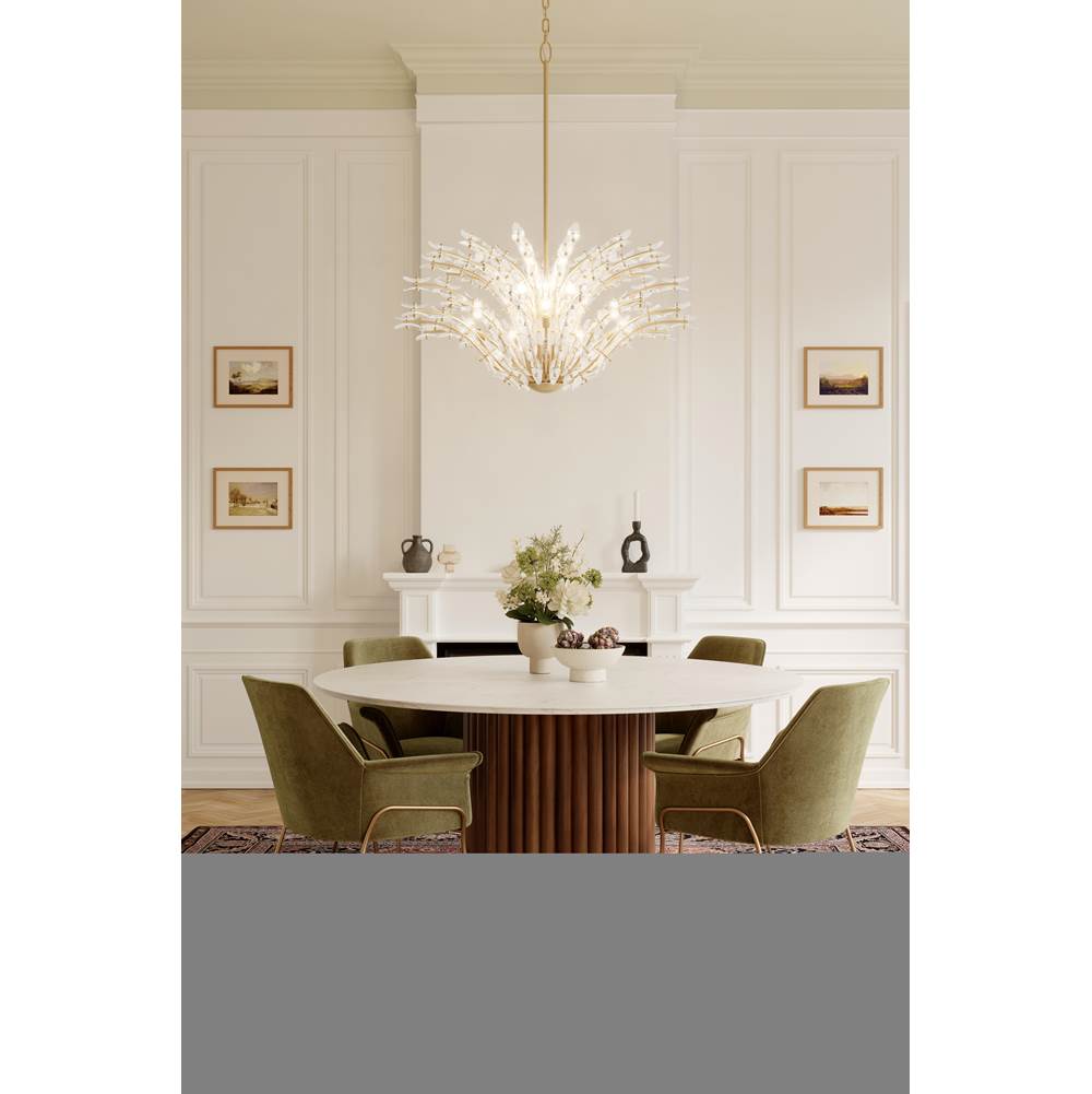 Metropolitan Lighting N3409-870 Painted Legacy Brass Sorra 40'' 14-light Chandelier Image 5