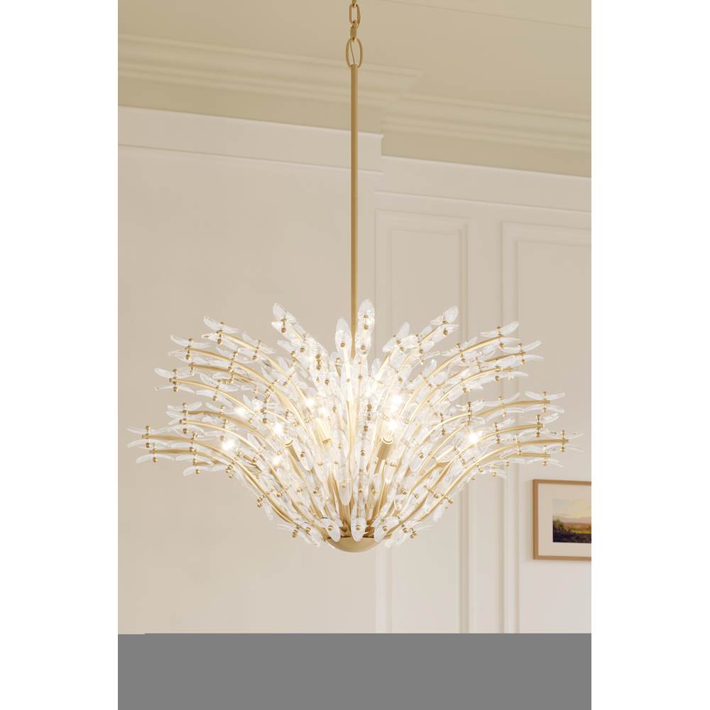 Metropolitan Lighting N3409-870 Painted Legacy Brass Sorra 40'' 14-light Chandelier Image 4