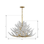 Metropolitan Lighting N3428-870 Painted Legacy Brass Vellinor 42'' 10-light Chandelier Image 2