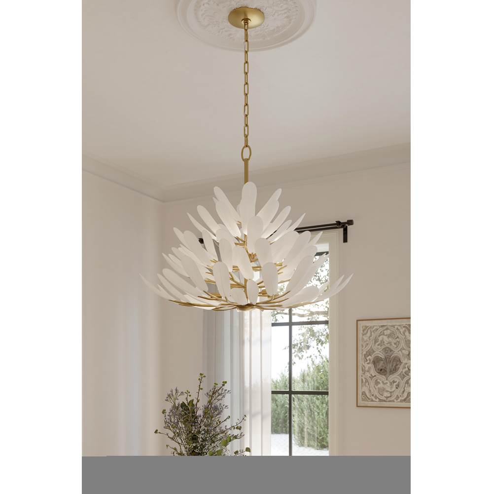 Metropolitan Lighting N3428-870 Painted Legacy Brass Vellinor 42'' 10-light Chandelier Image 4