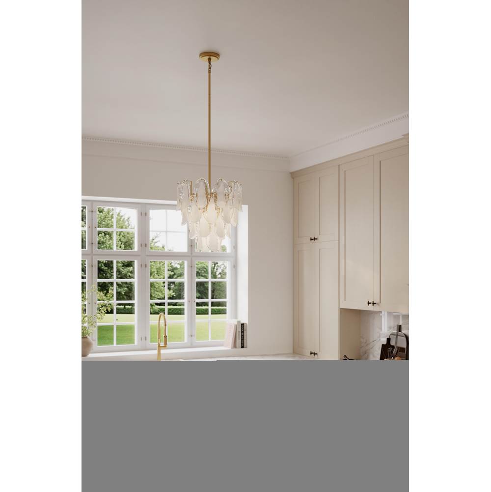 Metropolitan Lighting N3475-732 Legacy Brass Verla Crest 18'' 5-light Pendant Image 4