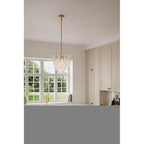 Metropolitan Lighting N3475-732 Legacy Brass Verla Crest 18'' 5-light Pendant Image 4