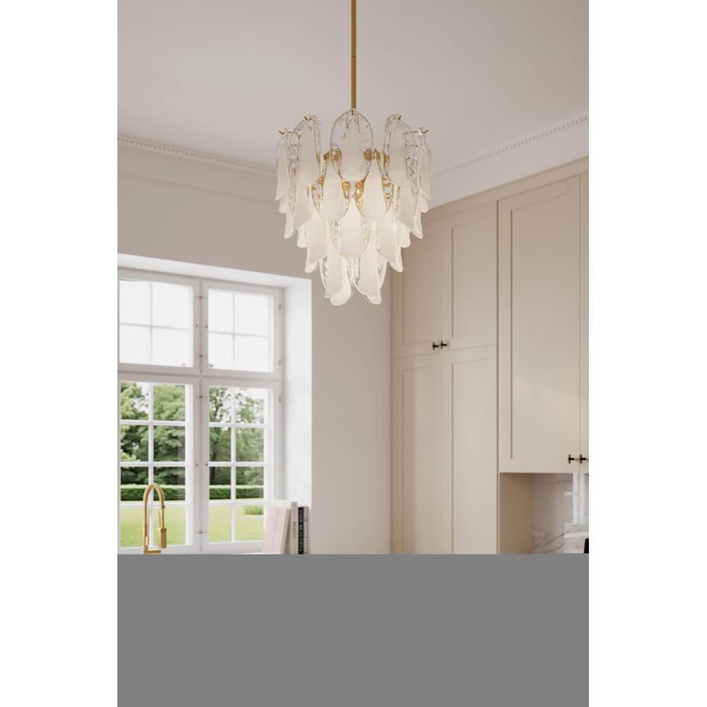 Metropolitan Lighting N3475-732 Legacy Brass Verla Crest 18'' 5-light Pendant Image 3