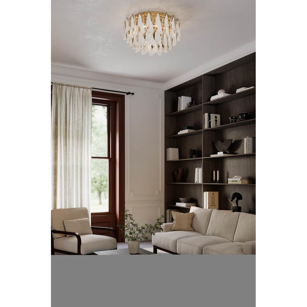 Metropolitan Lighting N3477-732 Legacy Brass Verla Crest 31.25'' 11-light Flush Mount Image 4