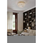 Metropolitan Lighting N3477-732 Legacy Brass Verla Crest 31.25'' 11-light Flush Mount Image 4
