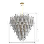 Metropolitan Lighting N3479-732 Legacy Brass Verla Crest 32.5'' 21-light Pendant Image 2