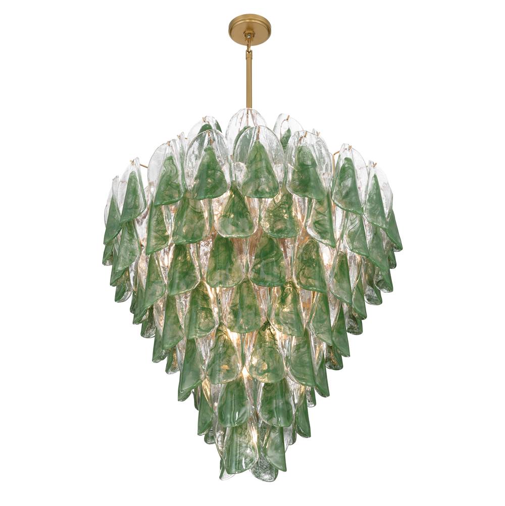Metropolitan Lighting N3479-G-732 Legacy Brass Verla Crest 32.5'' 21-light Pendant Image 5