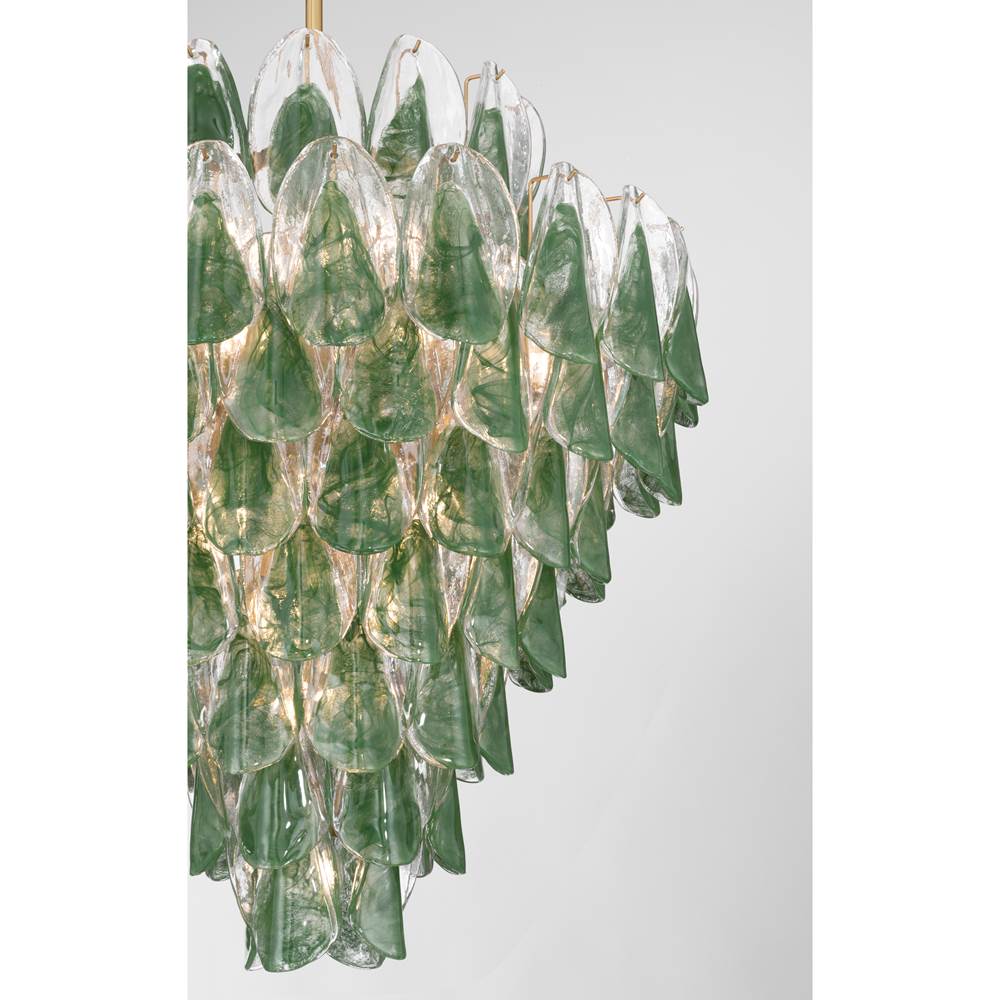 Metropolitan Lighting N3479-G-732 Legacy Brass Verla Crest 32.5'' 21-light Pendant Image 4