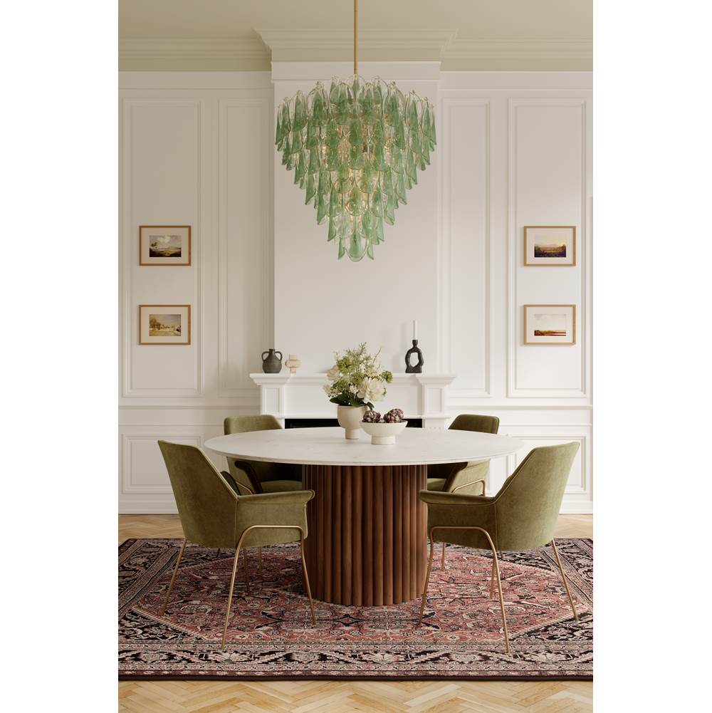 Metropolitan Lighting N3479-G-732 Legacy Brass Verla Crest 32.5'' 21-light Pendant Image 3