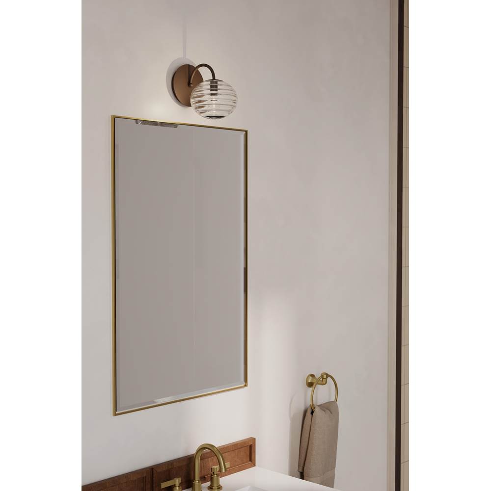 Metropolitan Lighting N3501-860 Dark Bronze Lenora 8.25'' High 1-light Bath Sconce Image 3