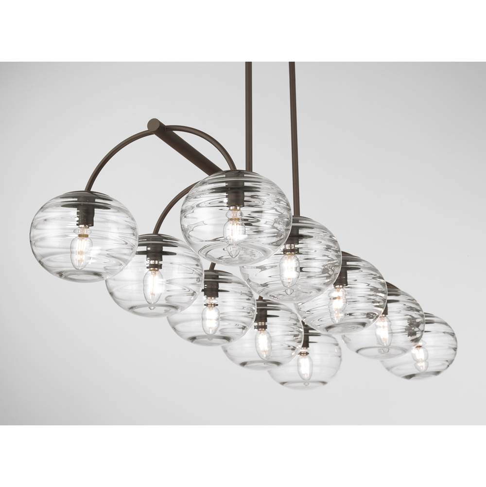 Metropolitan Lighting N3507-860 Dark Bronze Lenora 47'' 10-light Linear Chandelier Image 6