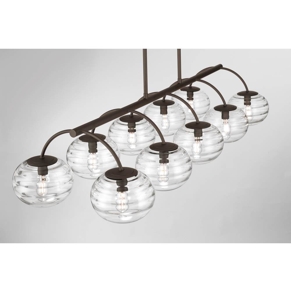 Metropolitan Lighting N3507-860 Dark Bronze Lenora 47'' 10-light Linear Chandelier Image 5