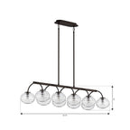 Metropolitan Lighting N3507-860 Dark Bronze Lenora 47'' 10-light Linear Chandelier Image 2