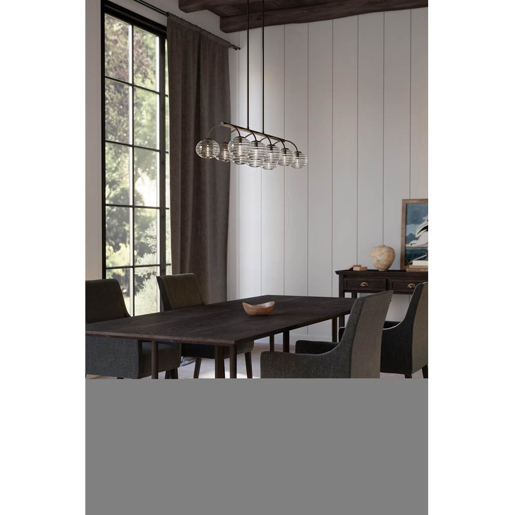Metropolitan Lighting N3507-860 Dark Bronze Lenora 47'' 10-light Linear Chandelier Image 4