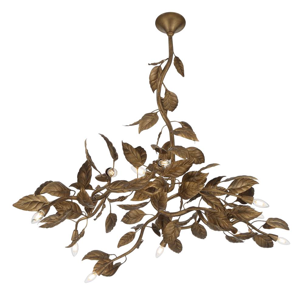 Metropolitan Lighting N3527-736 Weathered Gold Seraphine 60'' 11-light Linear Chandelier Image 7