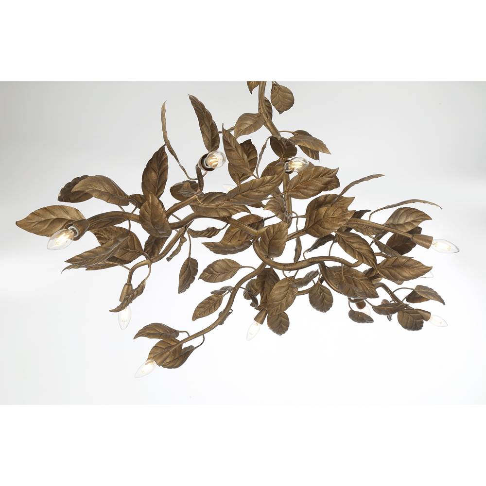 Metropolitan Lighting N3527-736 Weathered Gold Seraphine 60'' 11-light Linear Chandelier Image 6