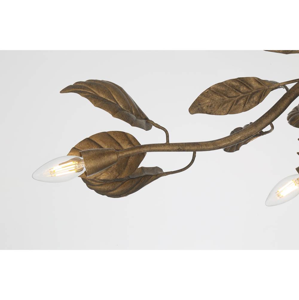 Metropolitan Lighting N3527-736 Weathered Gold Seraphine 60'' 11-light Linear Chandelier Image 5