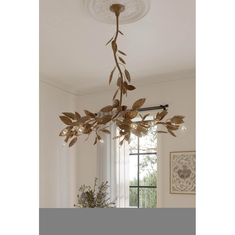 Metropolitan Lighting N3527-736 Weathered Gold Seraphine 60'' 11-light Linear Chandelier Image 3