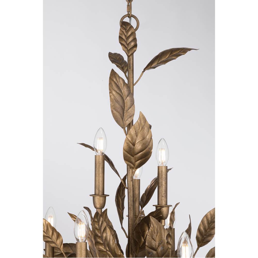 Metropolitan Lighting N3528-736 Weathered Gold Seraphine 40'' 11-light Chandelier Image 5