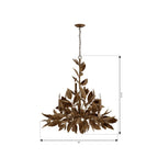 Metropolitan Lighting N3528-736 Weathered Gold Seraphine 40'' 11-light Chandelier Image 2