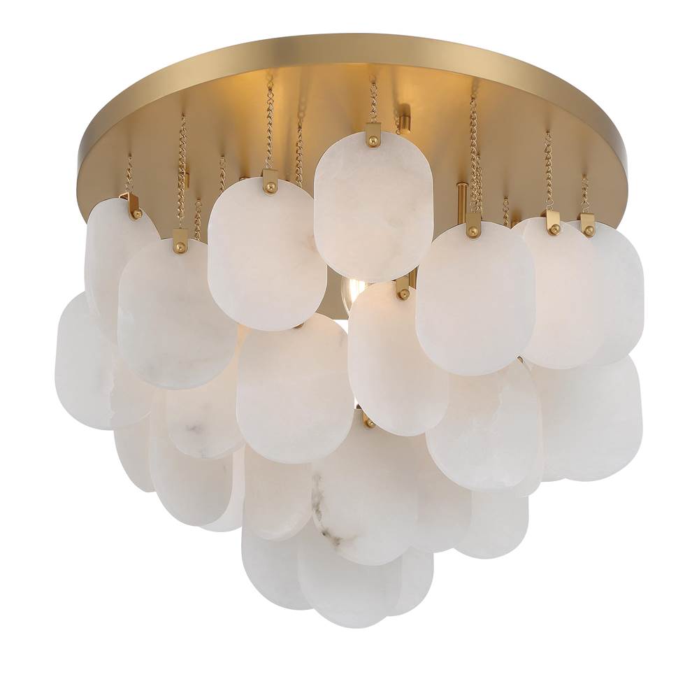 Metropolitan Lighting N3675-732 Legacy Brass Velisse 23.75'' 5-light Flush Mount Image 7