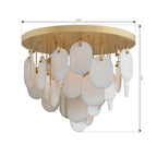 Metropolitan Lighting N3675-732 Legacy Brass Velisse 23.75'' 5-light Flush Mount Image 2