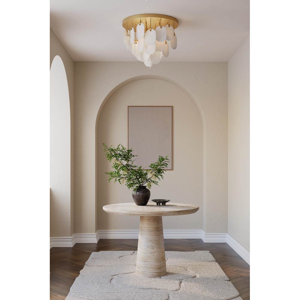 Metropolitan Lighting N3675-732 Legacy Brass Velisse 23.75'' 5-light Flush Mount Image 4