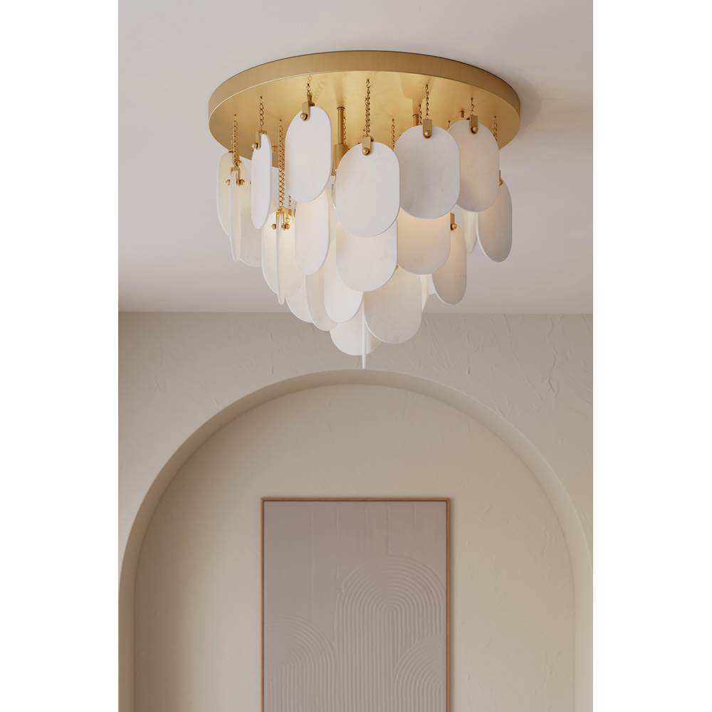 Metropolitan Lighting N3675-732 Legacy Brass Velisse 23.75'' 5-light Flush Mount Image 3