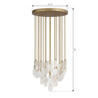 Metropolitan Lighting N3676-732 Legacy Brass Velisse 27.5'' 6-light Pendant Image 2