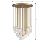 Metropolitan Lighting N3678-732 Legacy Brass Velisse 35.5'' 8-light Pendant Image 2