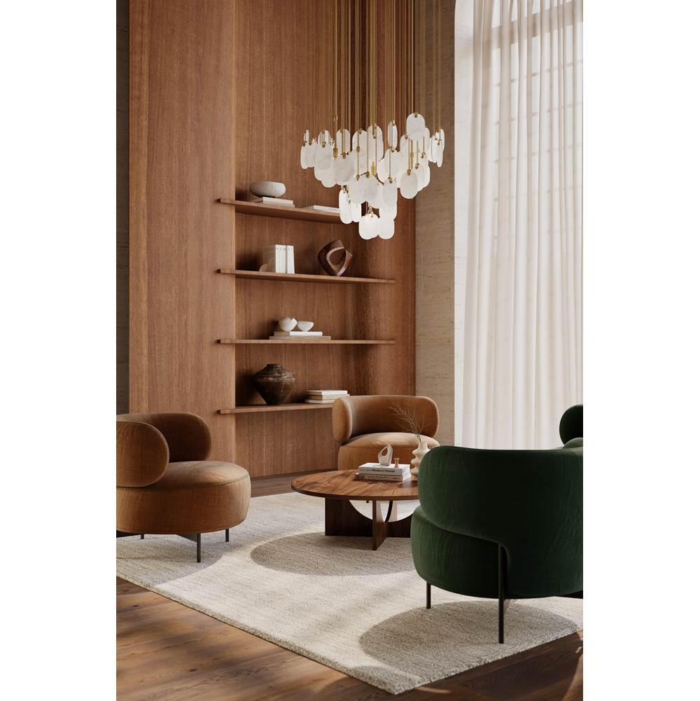 Metropolitan Lighting N3678-732 Legacy Brass Velisse 35.5'' 8-light Pendant Image 4
