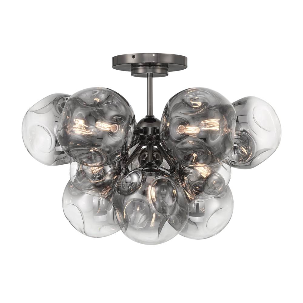 Metropolitan Lighting Neveh 12 Light Semi Flush
