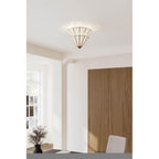 Metropolitan Lighting N5624-732 Legacy Brass Jaxen 17.75'' 3-light Semi-flush Mount Image 3