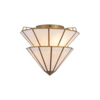 Metropolitan Lighting N5624-732 Legacy Brass Jaxen 17.75'' 3-light Semi-flush Mount Image 1