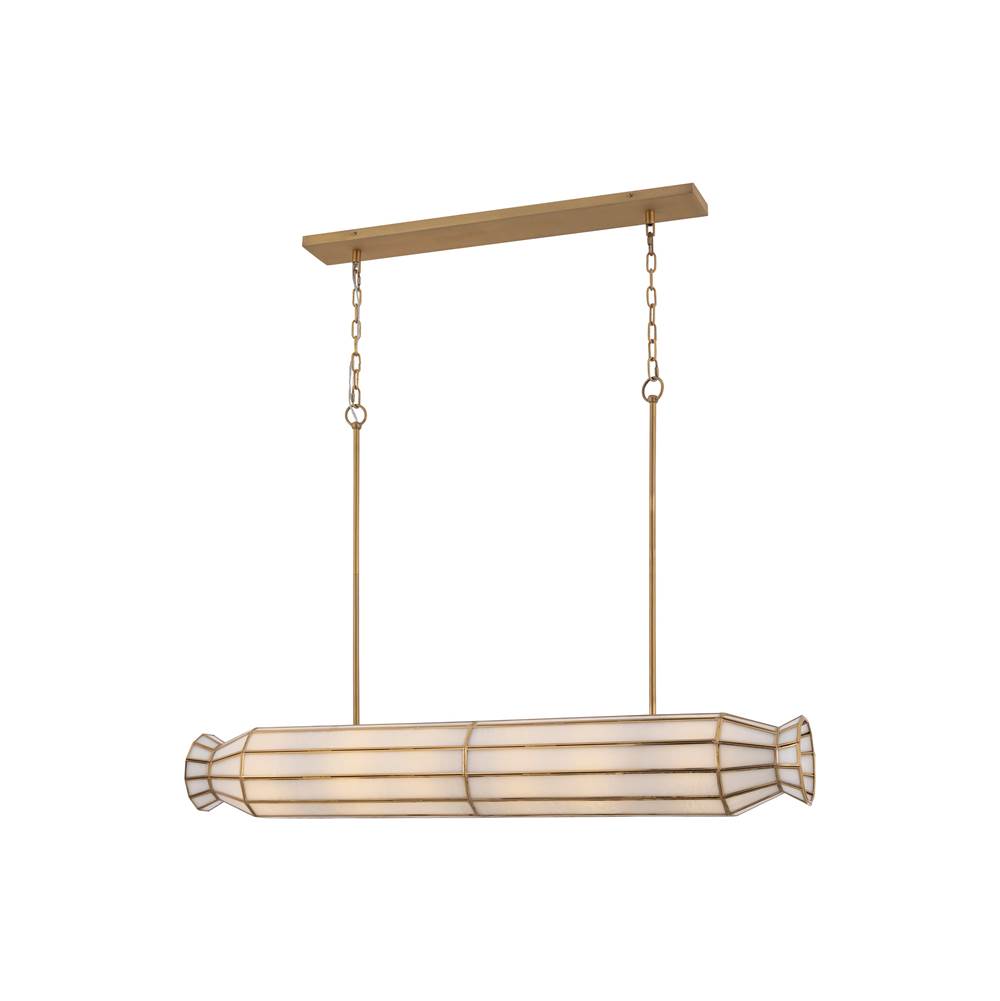 Metropolitan Lighting N5626-732 Legacy Brass Jaxen 48'' 6-light Linear Chandelier Image 5