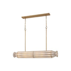 Metropolitan Lighting N5626-732 Legacy Brass Jaxen 48'' 6-light Linear Chandelier Image 1