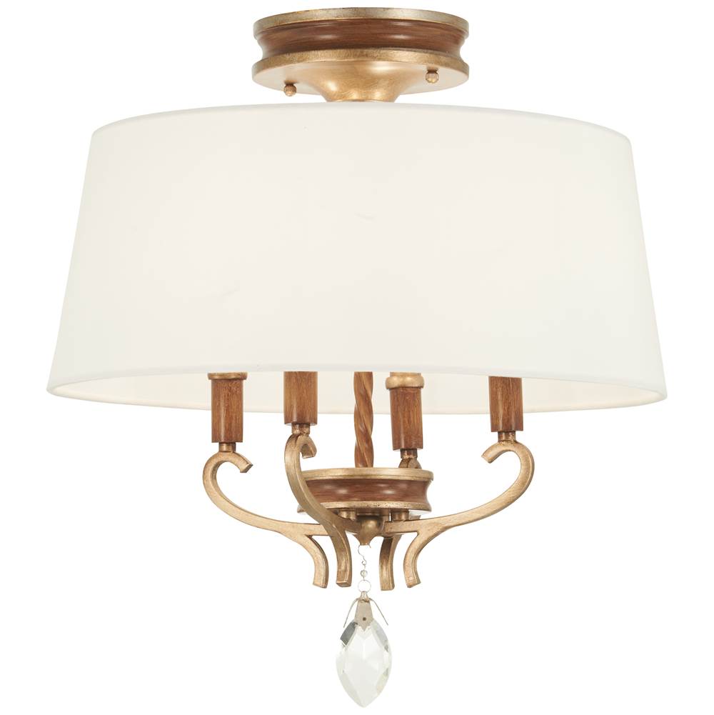 Metropolitan Lighting Magnolia Manor 4 Light Semi Flush Mount