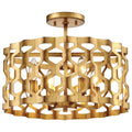 Metropolitan Lighting Coronade 4 Light Semi Flush (convertible To Pendant)