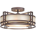 Metropolitan Lighting Underscore 3 Light Semi Flush