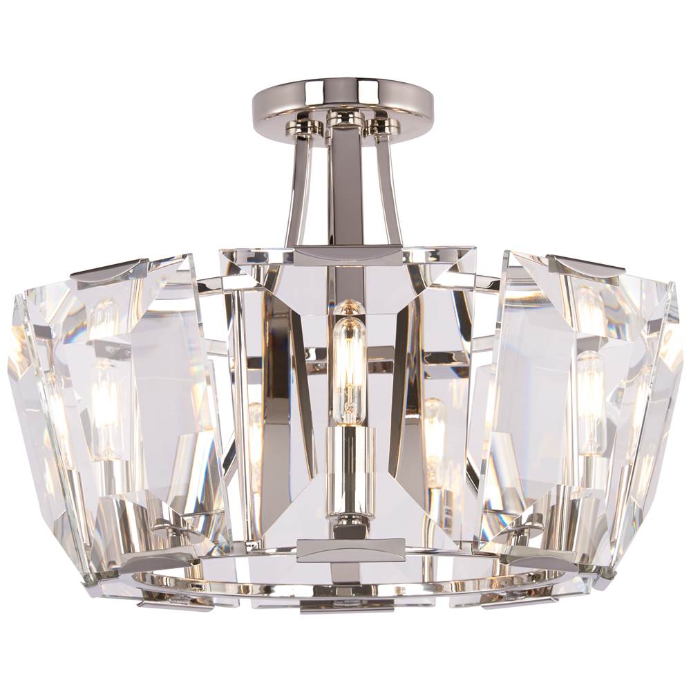 Metropolitan Lighting Castle Aurora 8 Light Semi Flush Mount