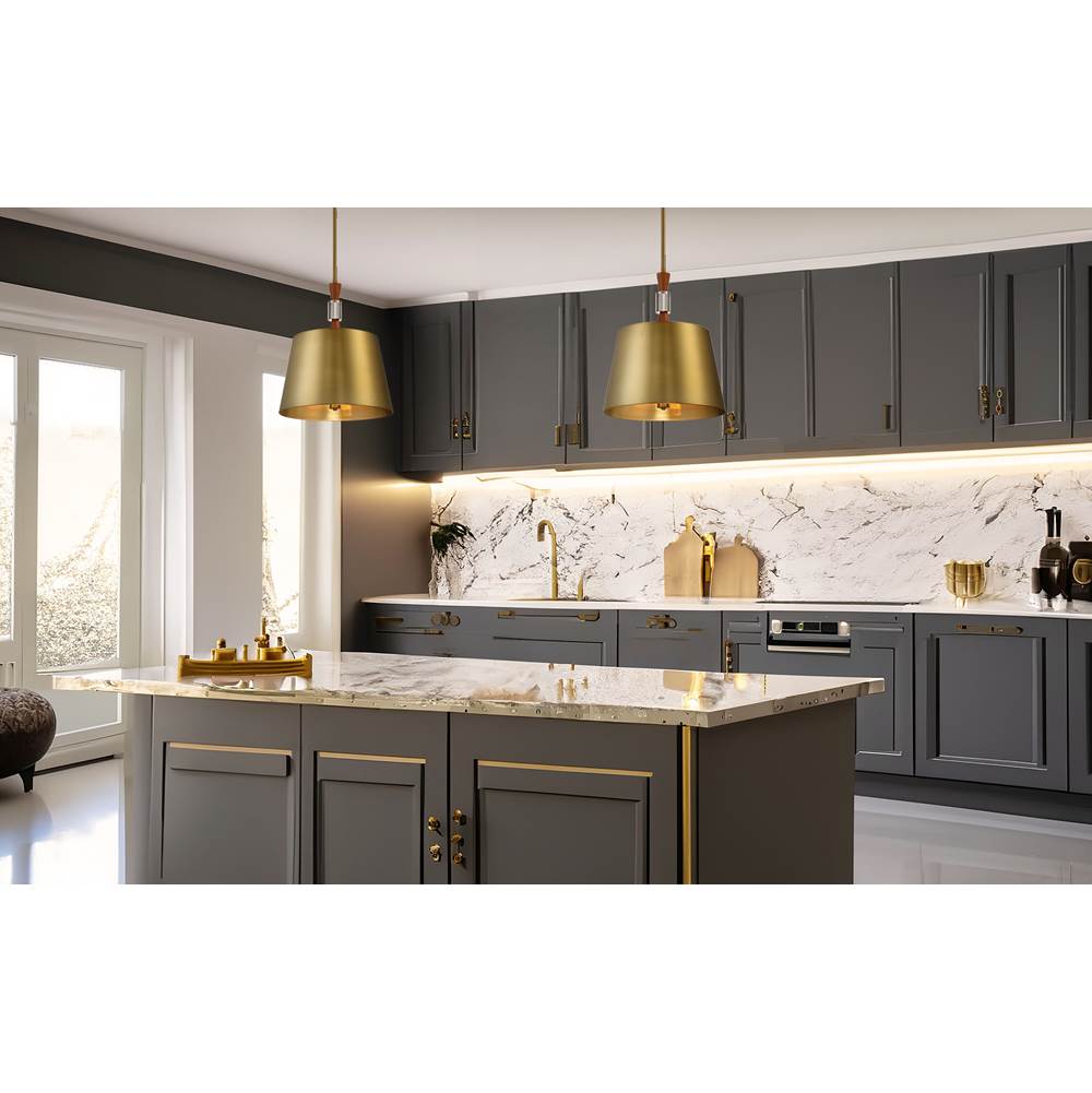 Metropolitan Lighting N7553-695 Soft Brass 3 Light Pendant Image 2